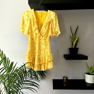 Yellow Floral Dress